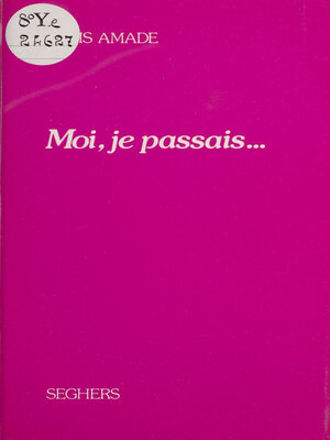 cover image of Moi, je passais